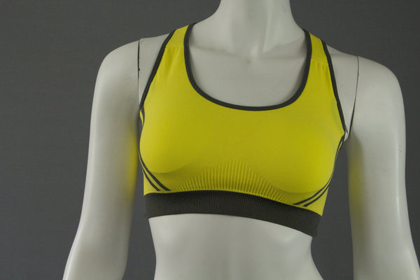 Reticulate Sports Bra Yellow