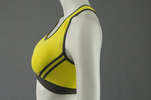 Reticulate Sports Bra Yellow